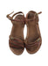 A Brown Sandals from Les Tropéziennes in size 6T for girl. (Back View)