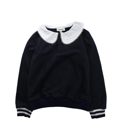 A Black Long Sleeve Tops from Bora Aksu in size 8Y for girl. (Front View)