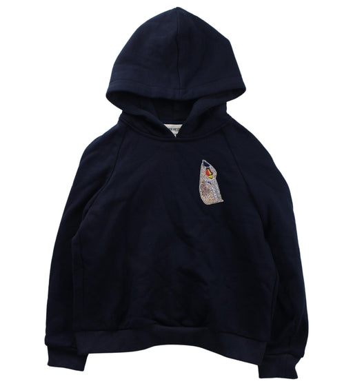 A Navy Hooded Sweatshirts from Bora Aksu in size 6T for boy. (Front View)