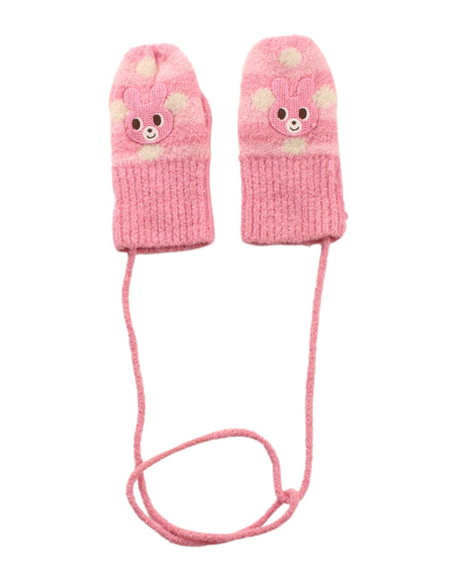 A Pink Gloves & Mittens from Miki House in size O/S for girl. (Front View)