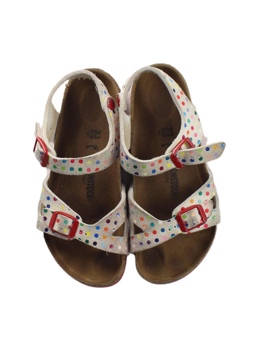 A Multicolour Sandals from Birkenstock in size 7Y for girl. (Back View)