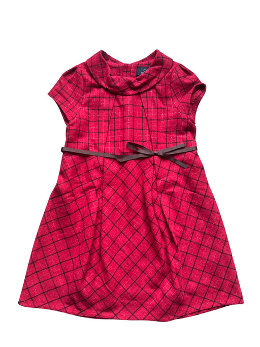 A Red Short Sleeve Dresses from Chickeeduck in size 10Y for girl. (Front View)