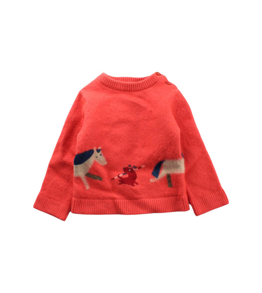 A Orange Knit Sweaters from Jacadi in size 2T for girl. (Front View)