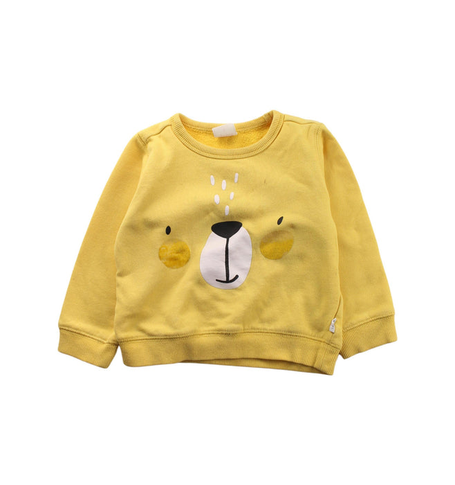 A Yellow Crewneck Sweatshirts from Sprout in size 2T for girl. (Front View)