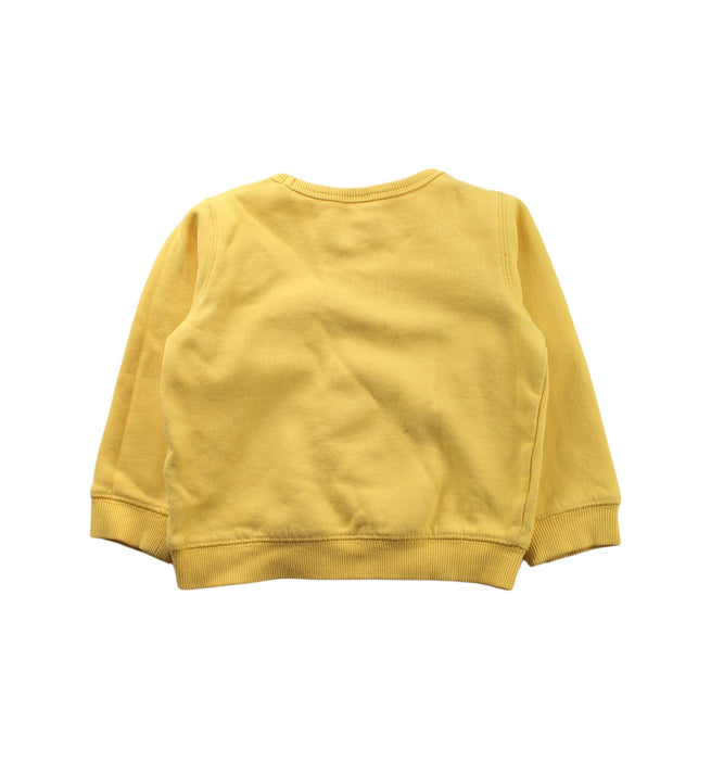 A Yellow Crewneck Sweatshirts from Sprout in size 2T for girl. (Back View)