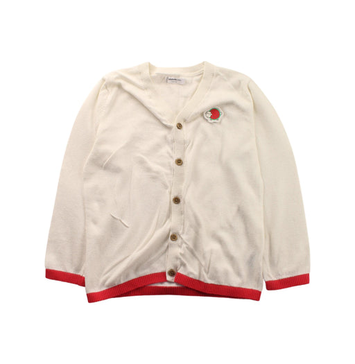 A White Cardigans from Balabala in size 2T for girl. (Front View)