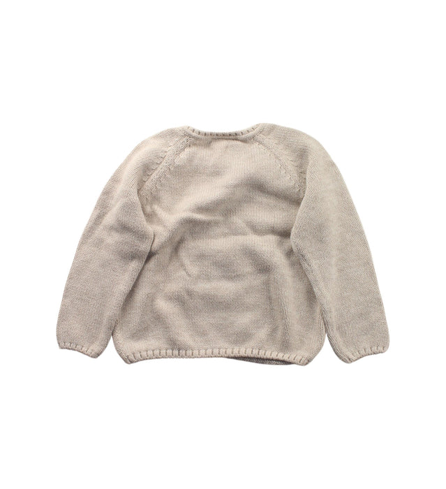 A Beige Knit Sweaters from The Little White Company in size 18-24M for girl. (Back View)