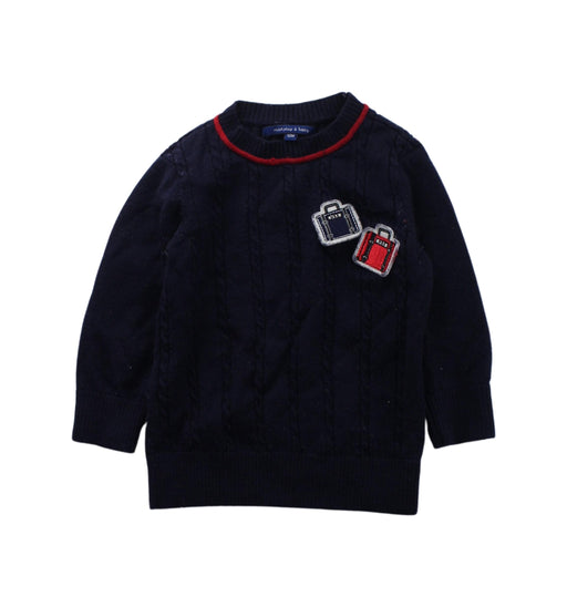 A Blue Knit Sweaters from Nicholas & Bears in size 6-12M for boy. (Front View)