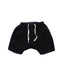 A Black Shorts from Les Enfantines in size 0-3M for boy. (Front View)
