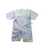 A Blue Short Sleeve Rompers from Mimi Mono in size 6-12M for boy. (Back View)