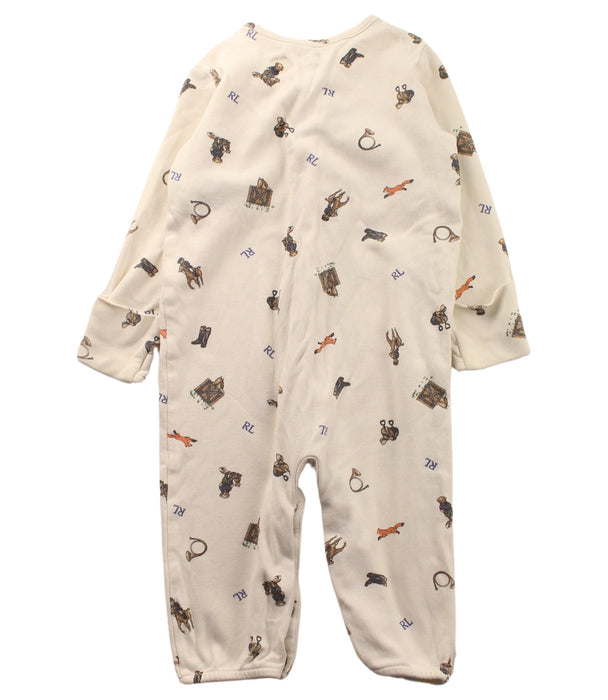 A White Long Sleeve Jumpsuits from Ralph Lauren in size 6-12M for boy. (Back View)