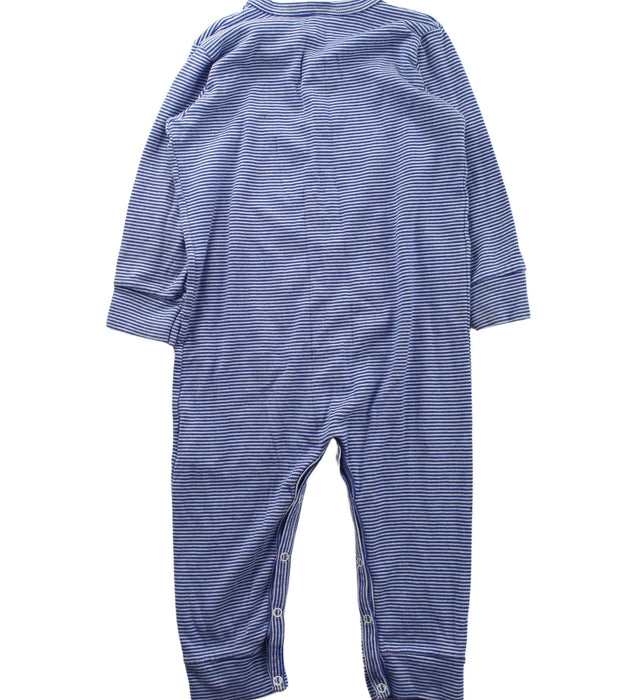 A Blue Long Sleeve Jumpsuits from Petit Bateau in size 2T for boy. (Back View)