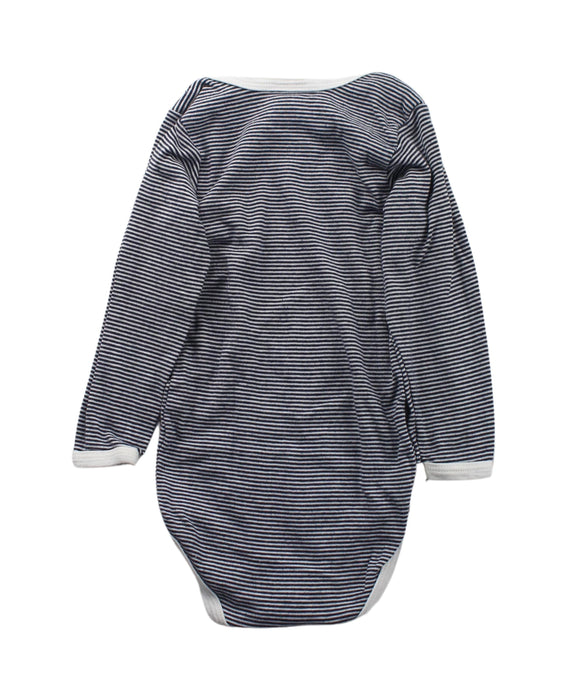 A Black Long Sleeve Bodysuits from Petit Bateau in size 2T for neutral. (Back View)