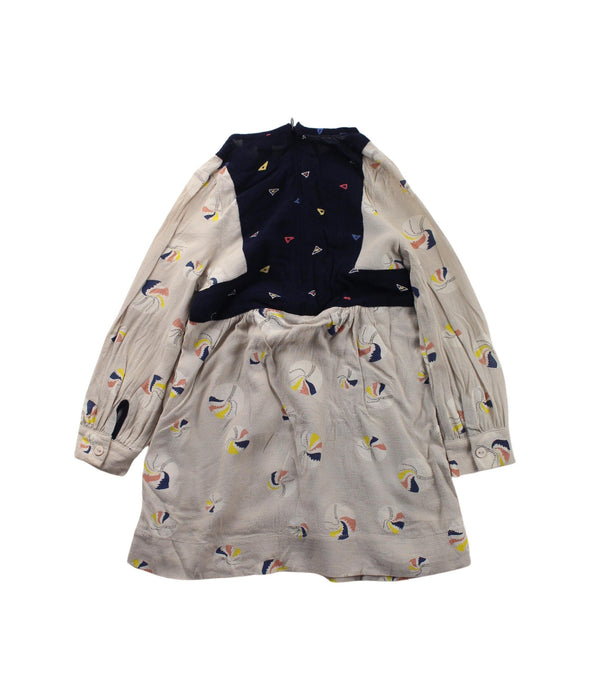 A White Long Sleeve Dresses from Stella McCartney in size 3T for girl. (Back View)