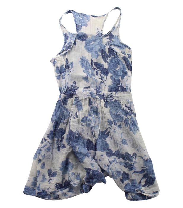 A Blue Sleeveless Dresses from Zimmermann in size 4T for girl. (Back View)