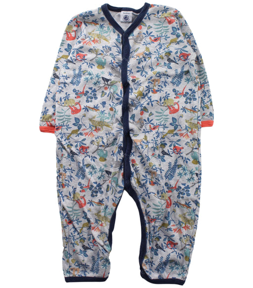 A White Long Sleeve Jumpsuits from Petit Bateau in size 12-18M for girl. (Front View)