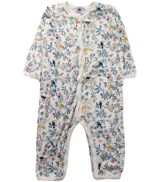 A White Long Sleeve Jumpsuits from Petit Bateau in size 12-18M for neutral. (Front View)