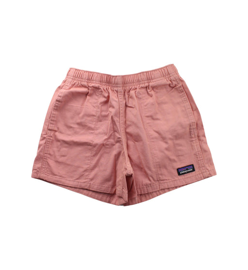 A Pink Shorts from Patagonia in size 7Y for girl. (Front View)