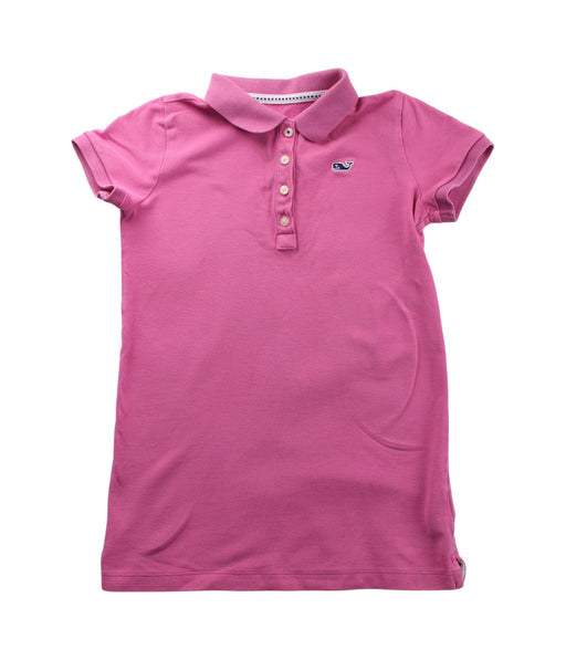 A Pink Short Sleeve Polos from Vineyard Vines in size 4T for girl. (Front View)