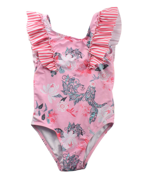A Pink Swimsuits from Seafolly in size 4T for girl. (Front View)