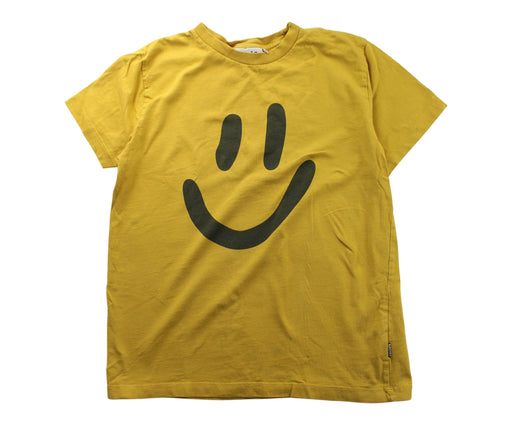 A Yellow Short Sleeve T Shirts from Molo in size 12Y for boy. (Front View)