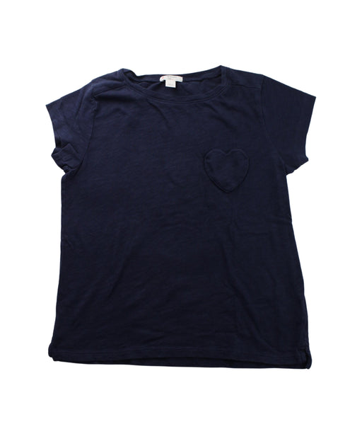 A Blue Short Sleeve T Shirts from Crewcuts in size 10Y for girl. (Front View)