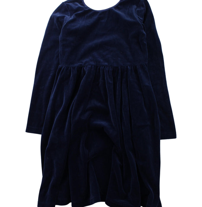 A Blue Long Sleeve Dresses from Hanna Andersson in size 10Y for girl. (Front View)