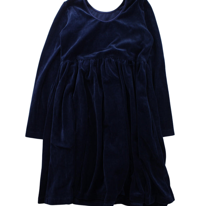 A Blue Long Sleeve Dresses from Hanna Andersson in size 10Y for girl. (Back View)