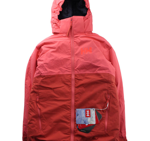A Red Lightweight Jackets from Helly Hansen in size 12Y for girl. (Front View)