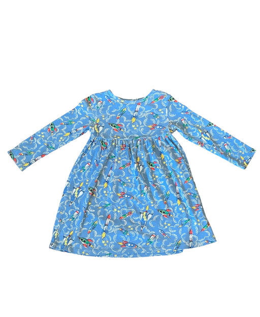 A Blue Long Sleeve Dresses from Cath Kidston in size 3T for girl. (Front View)