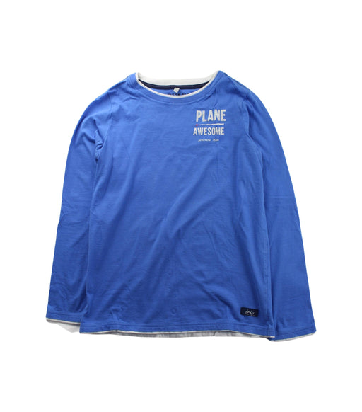 A Blue Long Sleeve T Shirts from Joules in size 11Y for boy. (Front View)