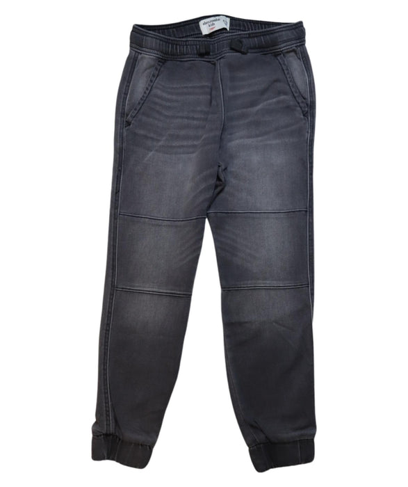A Black Sweatpants from Abercrombie & Fitch in size 11Y for boy. (Front View)