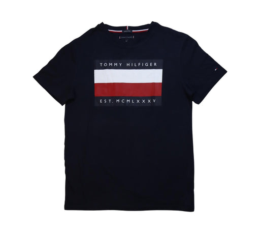 A Black Short Sleeve T Shirts from Tommy Hilfiger in size 14Y for boy. (Front View)