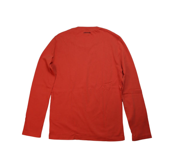 A Red Long Sleeve T Shirts from Junior Gaultier in size 12Y for boy. (Back View)