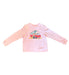 A Pink Long Sleeve T Shirts from Jared.M in size 5T for neutral. (Front View)