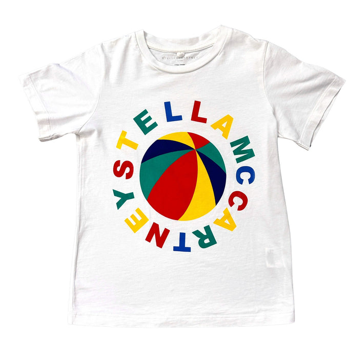 A White Short Sleeve T Shirts from Stella McCartney in size 6T for neutral. (Front View)