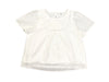 A White Short Sleeve Shirts from Balabala in size 4T for girl. (Front View)