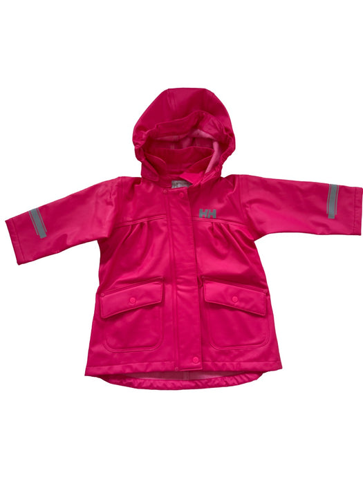 A Pink Rain Jackets from Helly Hansen in size 18-24M for neutral. (Front View)