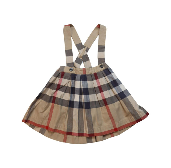 A Multicolour Overall Dresses from Burberry in size 12-18M for girl. (Front View)