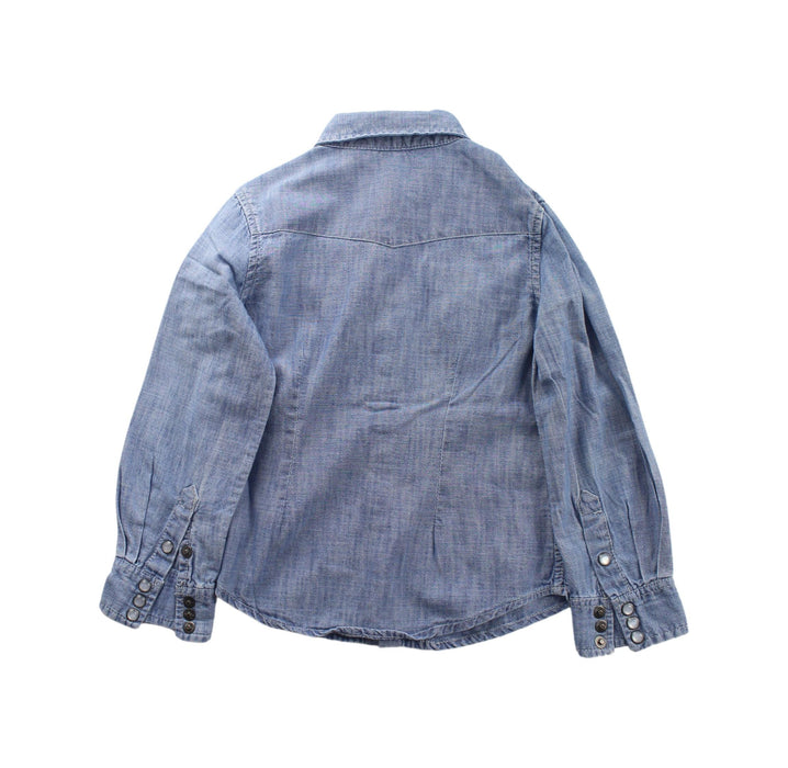 A Blue Lightweight Jackets from Polo Ralph Lauren in size 4T for boy. (Back View)