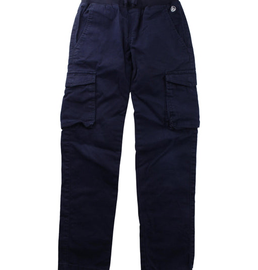 A Blue Casual Pants from Petit Bateau in size 8Y for boy. (Front View)