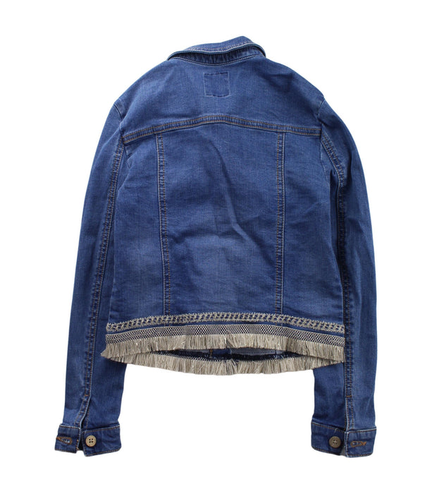 A Blue Lightweight Jackets from Mayoral in size 10Y for girl. (Back View)