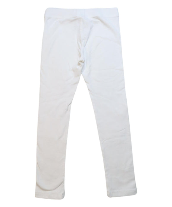 A White Leggings from Crewcuts in size 5T for girl. (Back View)