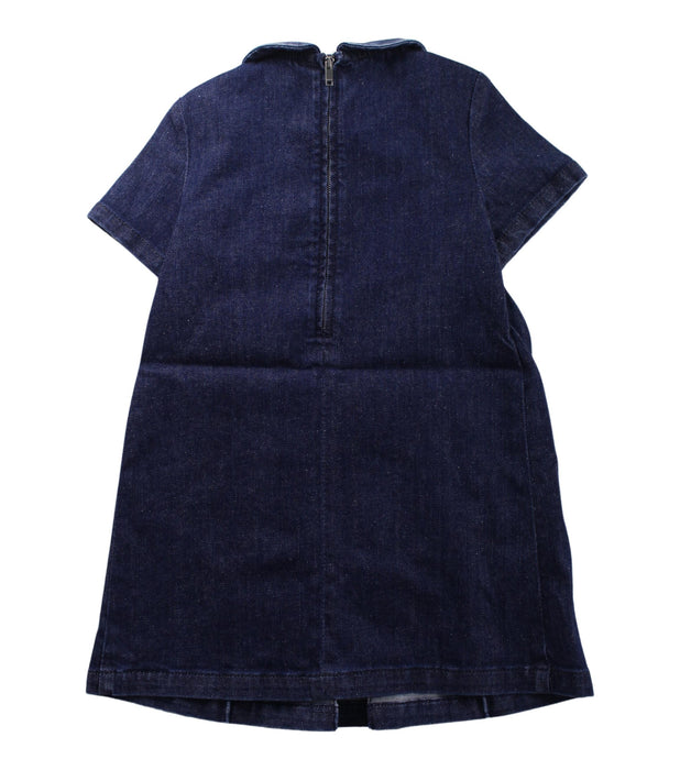 A Navy Short Sleeve Dresses from Gucci in size 3T for girl. (Back View)