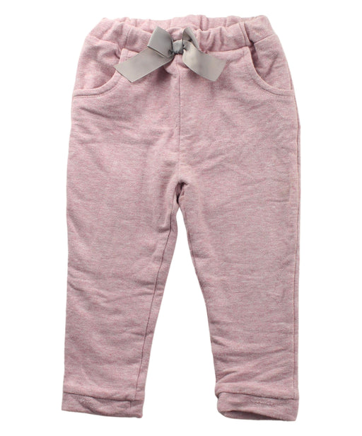 A Pink Sweatpants from Chicco in size 12-18M for girl. (Front View)