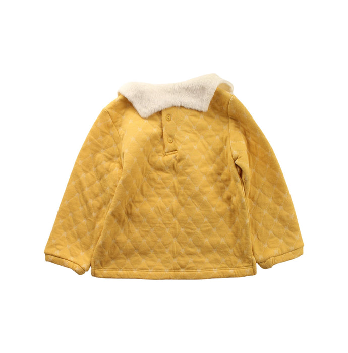 A Yellow Lightweight Jackets from Happyland in size 4T for girl. (Back View)