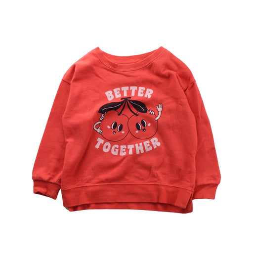 A Red Crewneck Sweatshirts from Seed in size 3T for boy. (Front View)