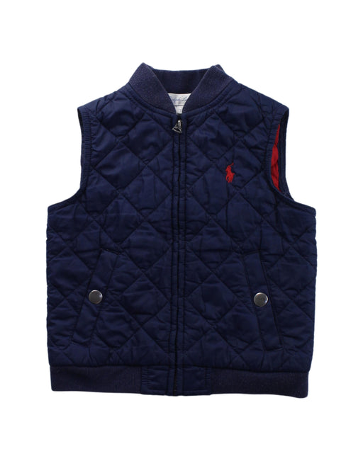 A Navy Outerwear Vests from Ralph Lauren in size 6-12M for boy. (Front View)