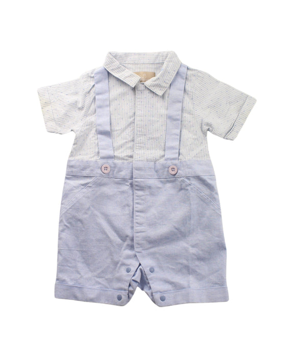 A Multicolour Short Sleeve Rompers from Chickeeduck in size 6-12M for boy. (Front View)