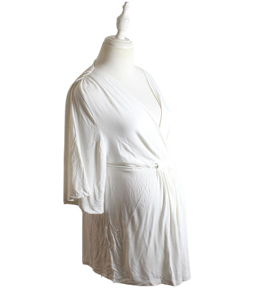 A White Long Sleeve Dresses from Mayarya in size M for maternity. (Front View)